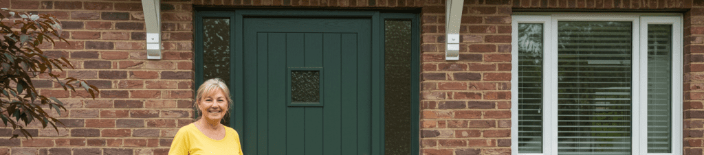 Crystal Lake home with outdated door needing replacement