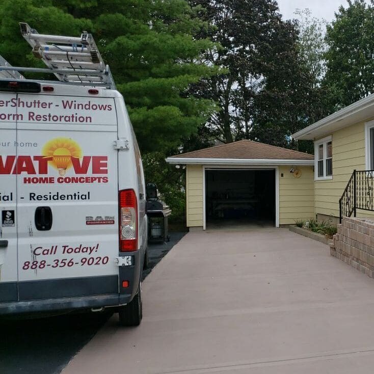 Custom Gutter Replacement in Woodstock Custom gutter replacement on a Woodstock, IL residence by Innovative Home Concepts