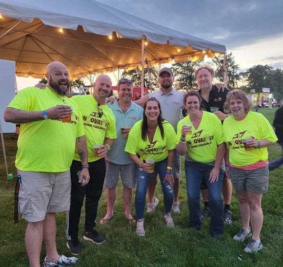 The Staff of Innovative Home Concepts Volunteering. The staff at Innovative home Concepts having fun at Mchenry's Fiesta days celebration in 2024.