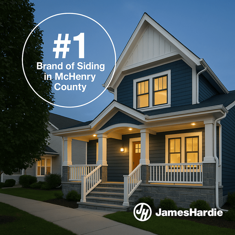 James Hardie Siding #1 in Mchenry County Illionis James Hardie Siding, Mchenry County Illinois' #1 exterior cladding product.