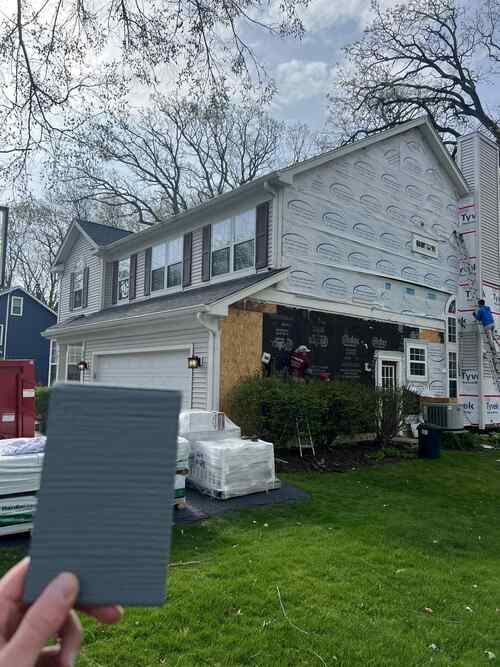 Before and after James Hardie siding installation in McHenry County