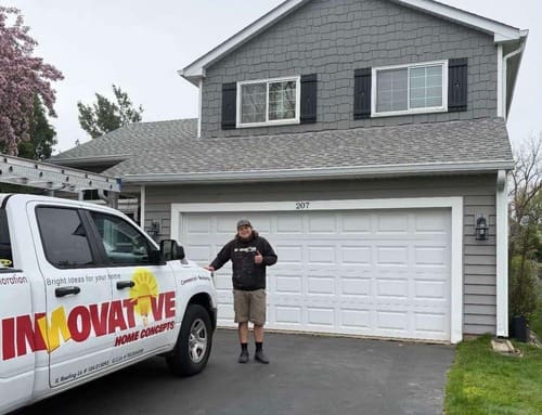 Completed James Hardie siding project by Innovative Home Concepts in McHenry County, showcasing customer satisfaction