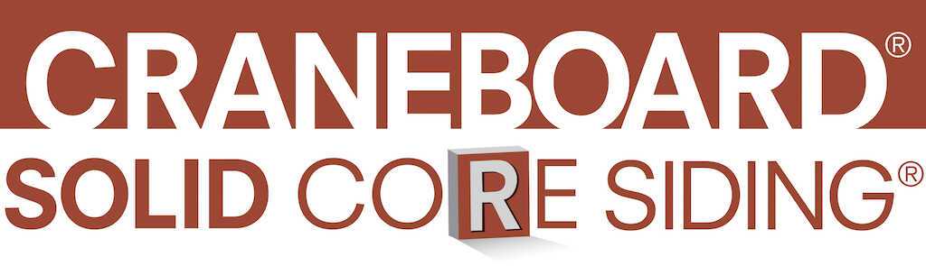 Durable Craneboard solid core siding for home exterior.