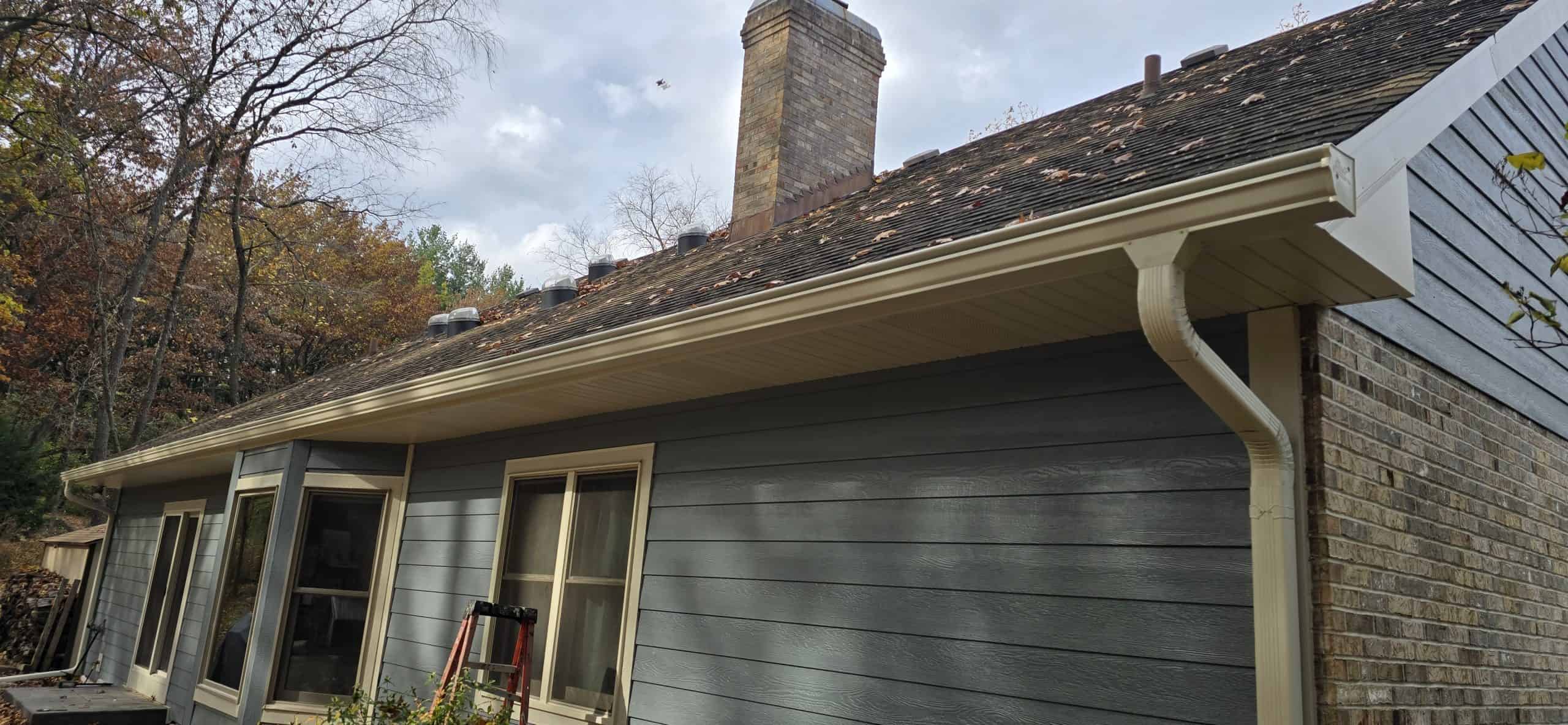 GutterShutter gutter guard system installed on a McHenry County home
