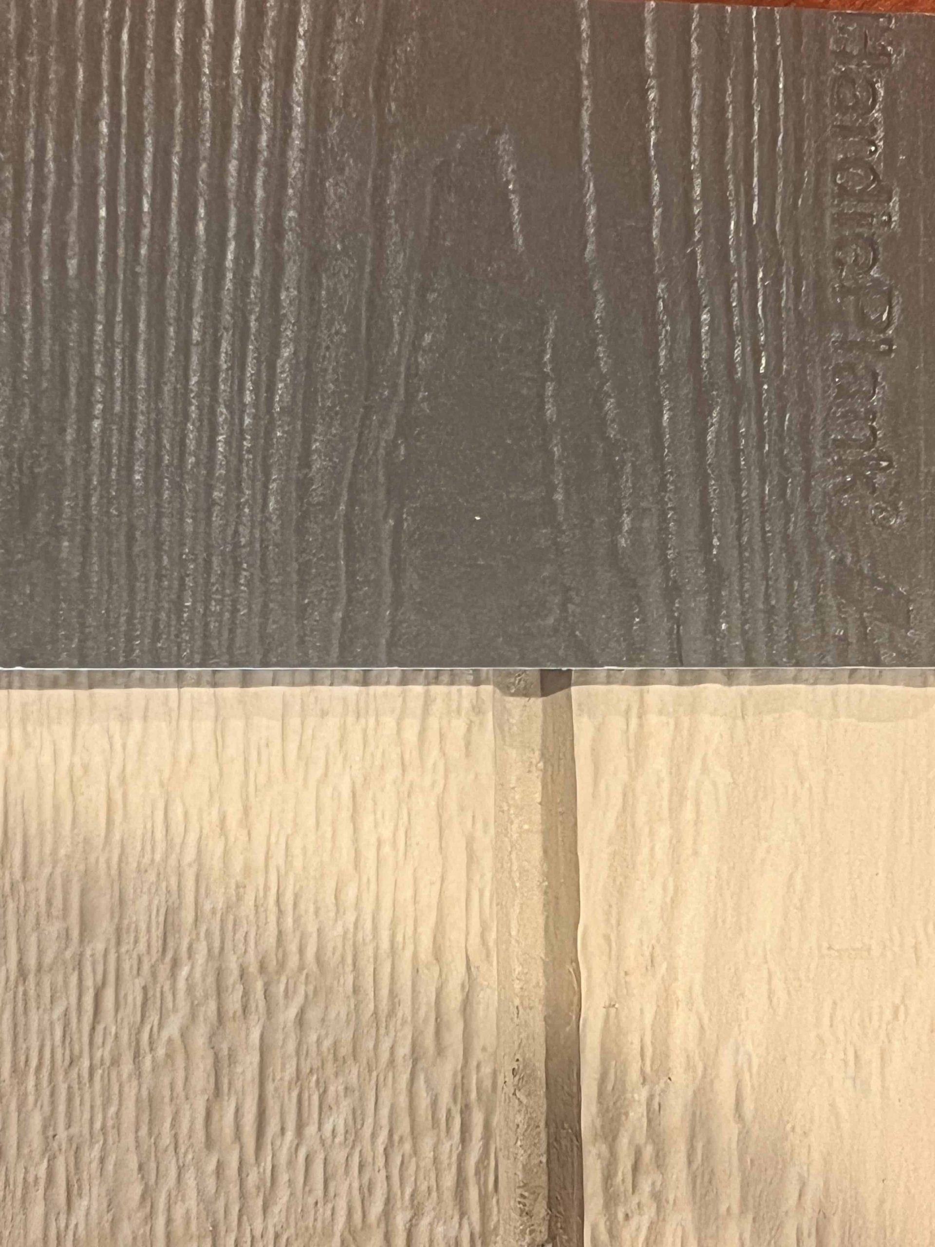 Hardie fiber cement on top of LP SmartSide sample