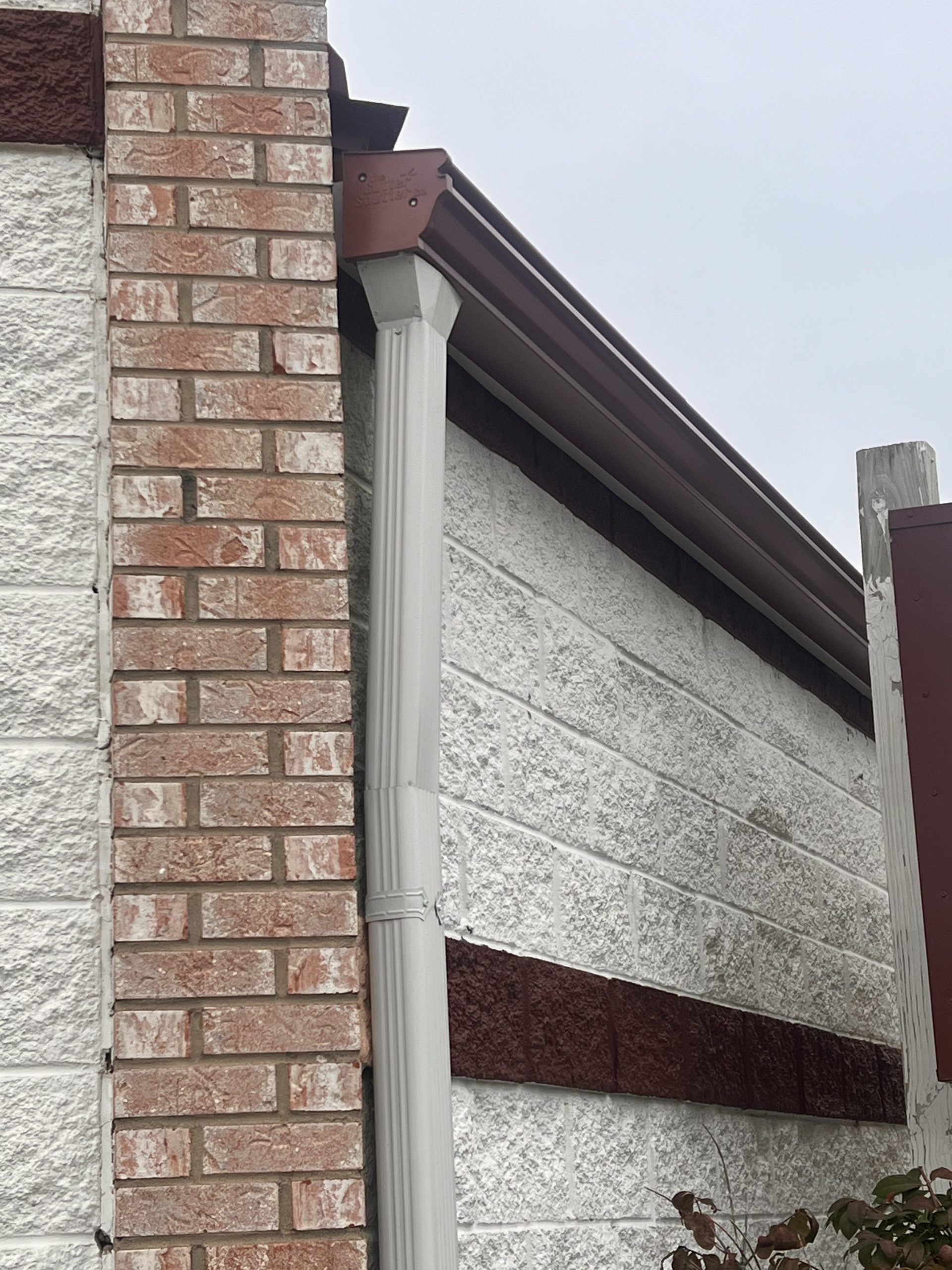 GutterShutter system installed on commercial building in McHenry County