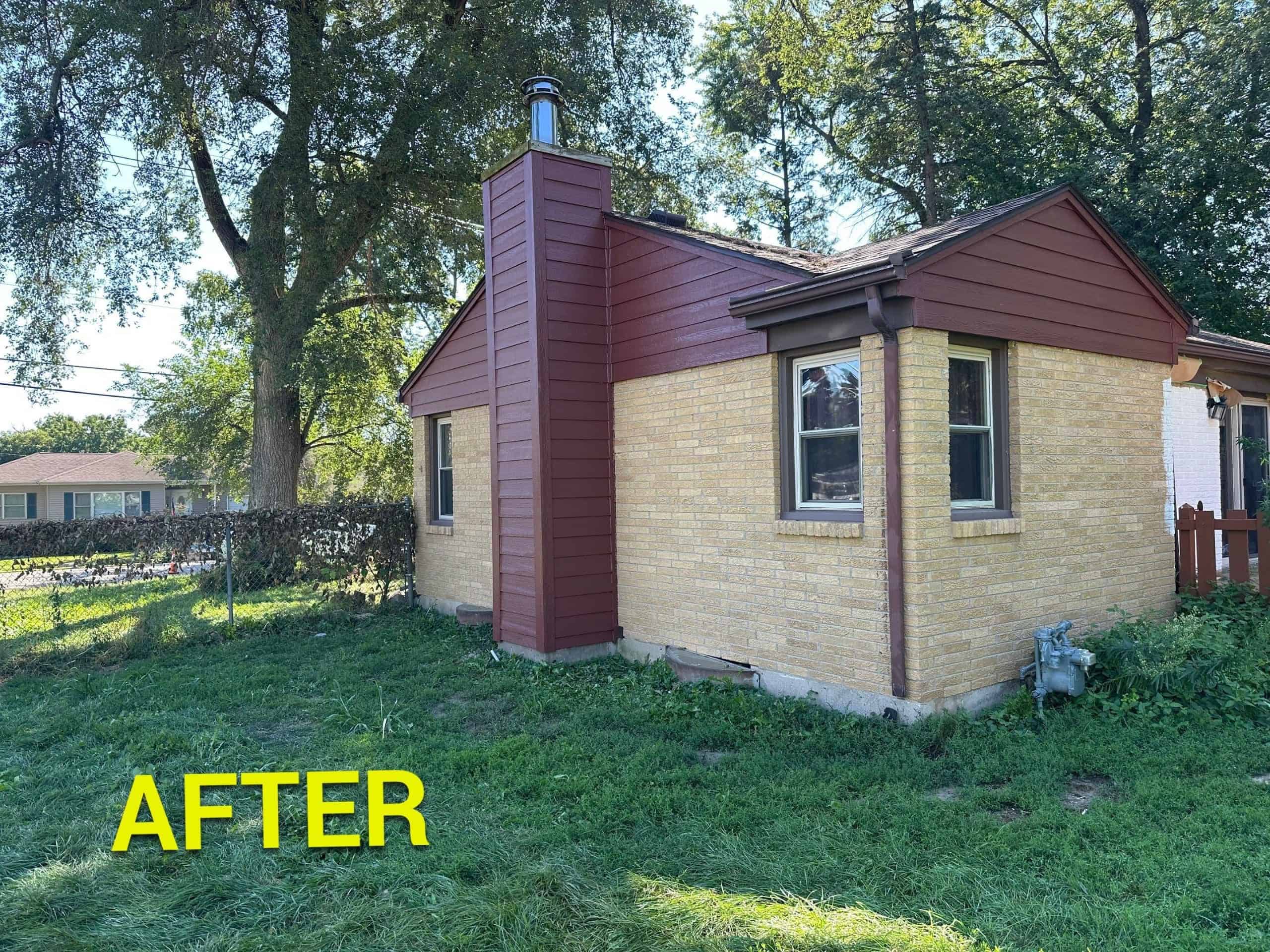 LP SmartSide shakes after install in McHenry County