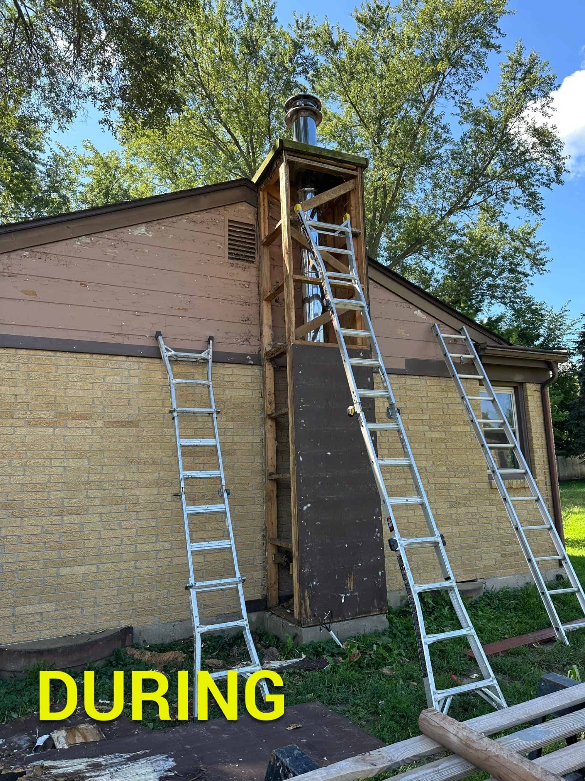 LP SmartSide shakes before install at McHenry County home