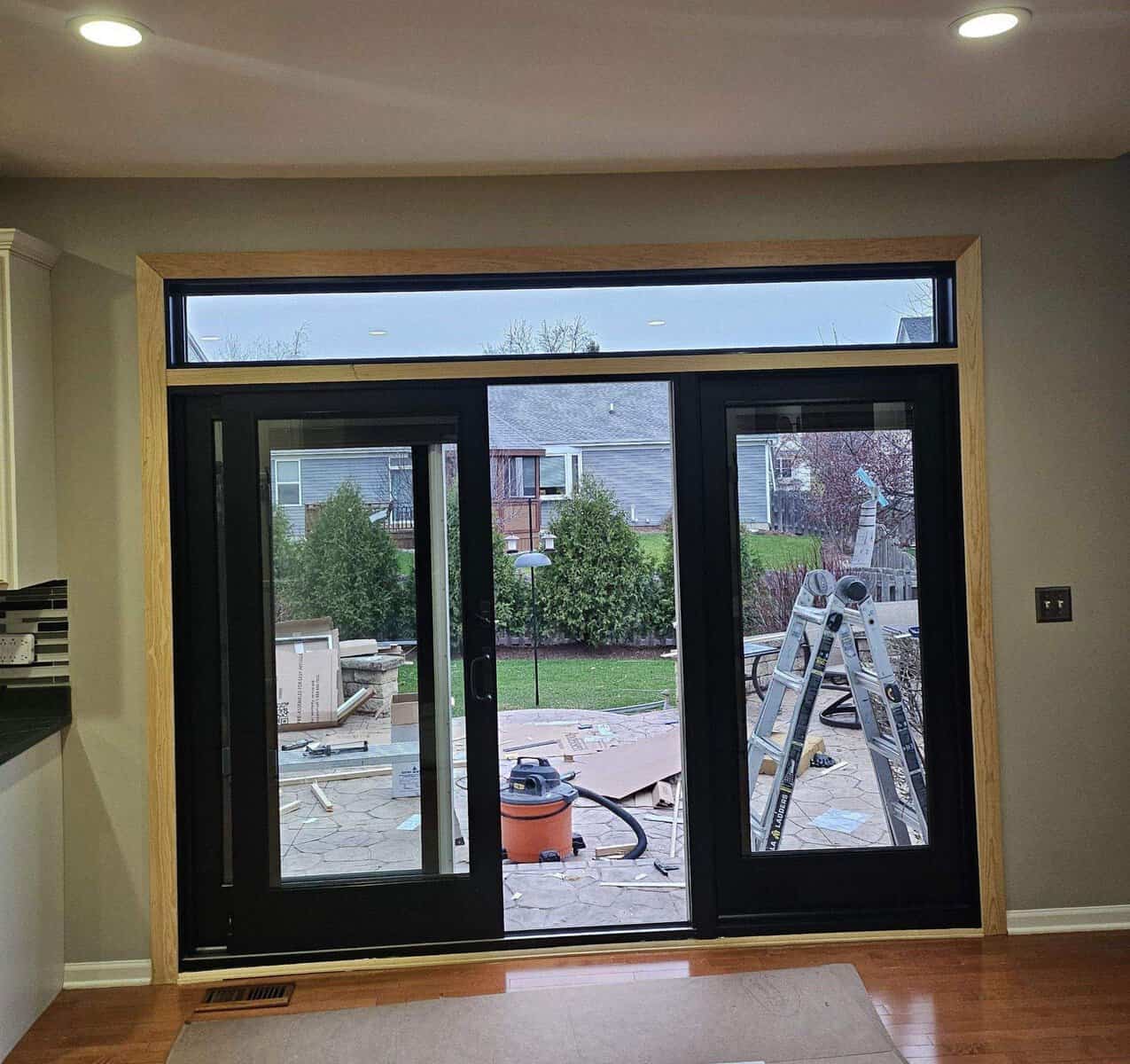 Andersen patio door installed by Innovative Home Concepts, interior view