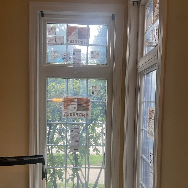 Andersen window interior view showing energy-efficient glass in McHenry County home