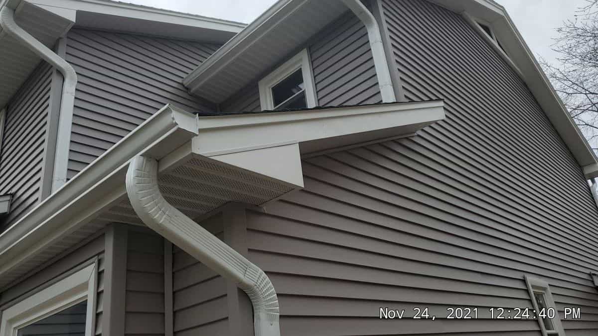 Finished Algonquin IL gutter project