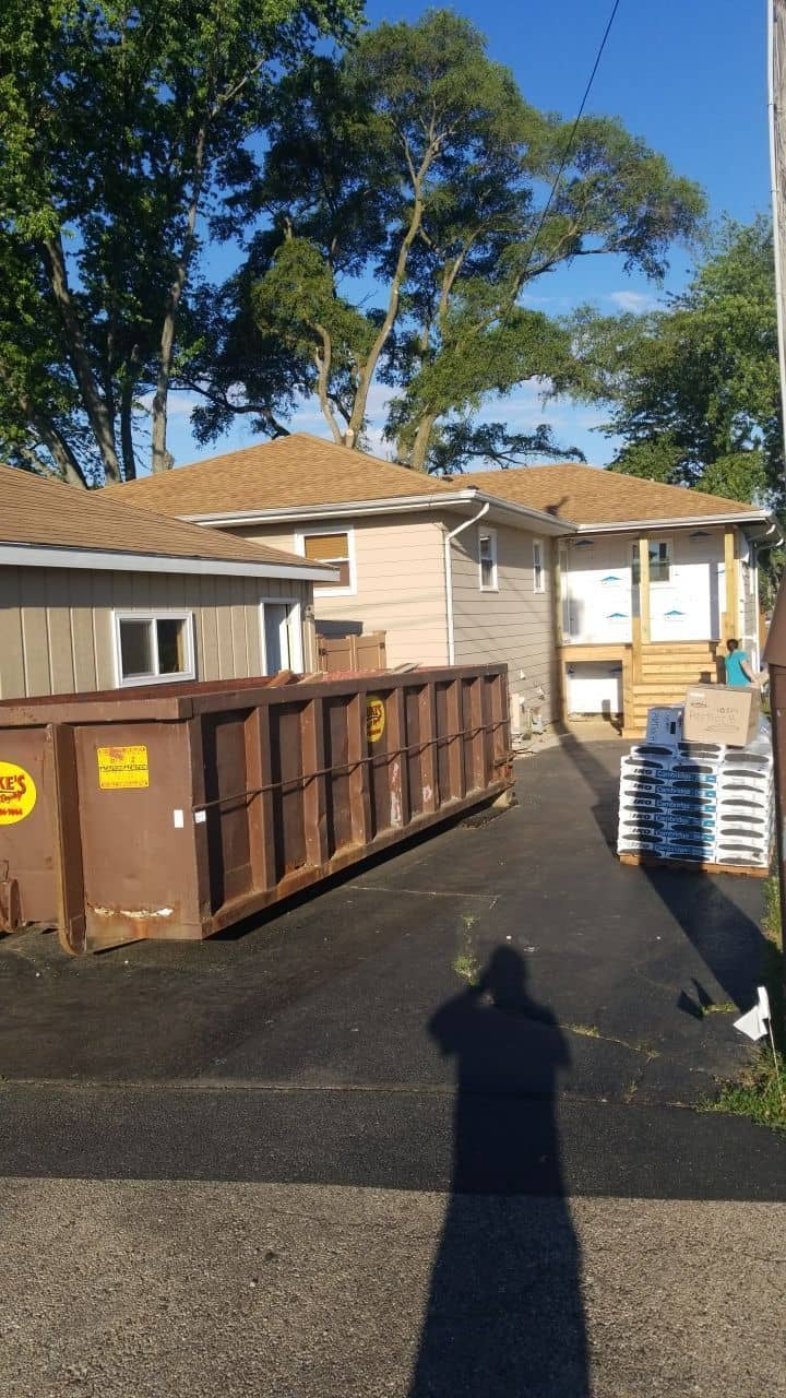 Vinyl Siding and Roofing before at N Grand Ave, Antioch IL