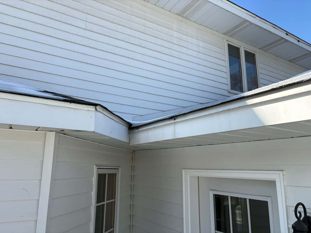 Gutters before at North James Way, Johnsburg IL