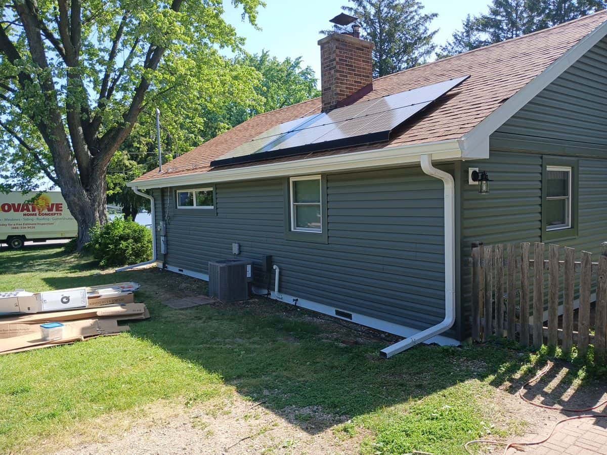 New vinyl siding rear view — Wonder Lake IL
