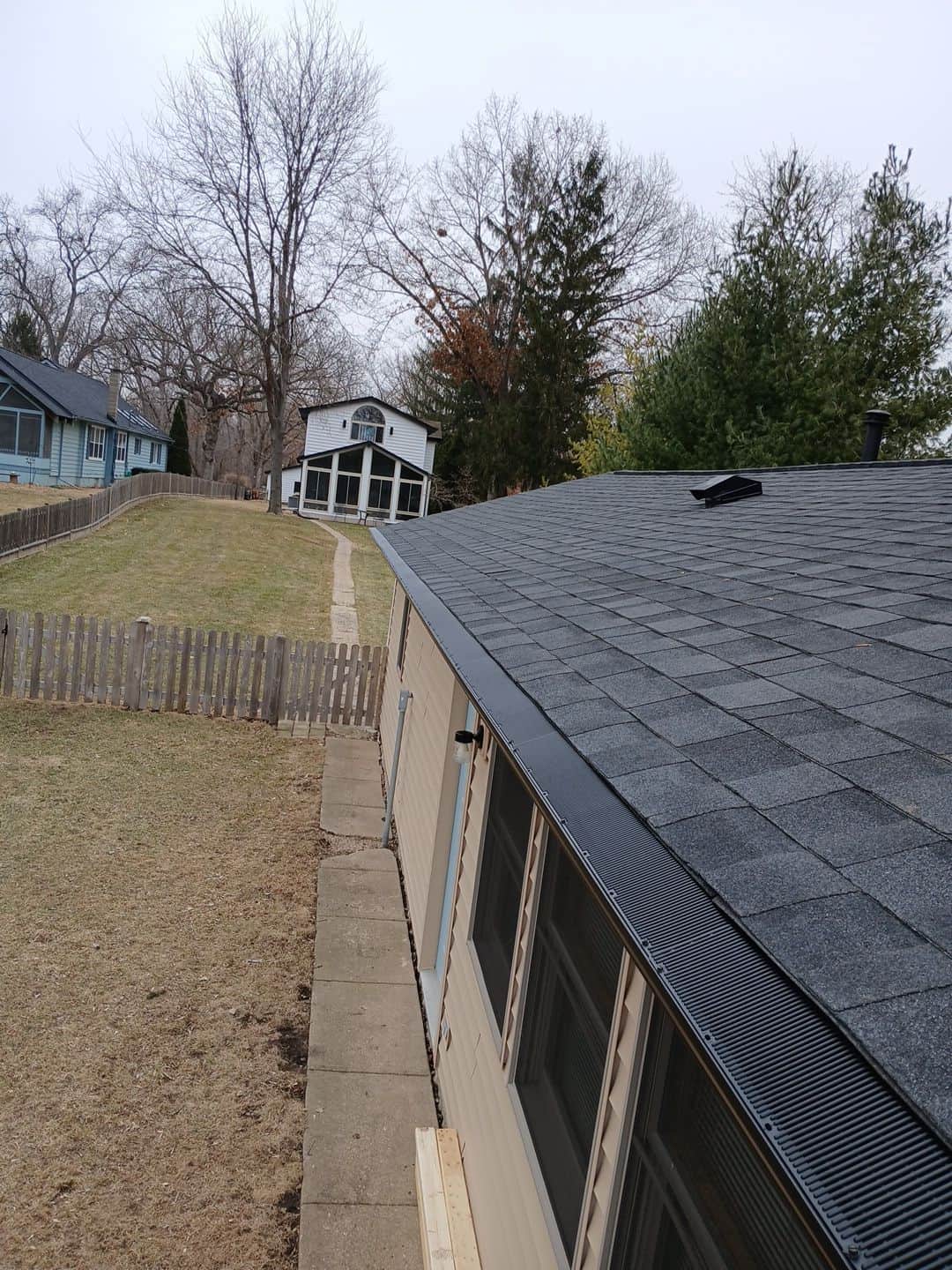 Roofing and Gutter Guards completed at Giant Oak Dr, McHenry IL