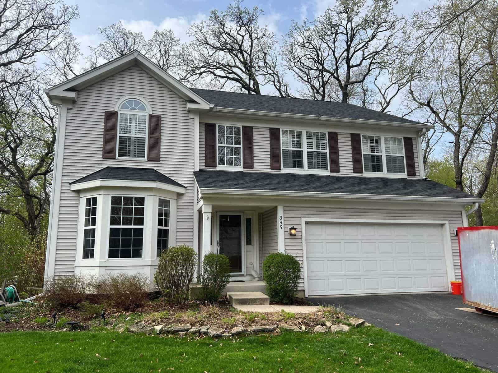 McHenry County home before exterior transformation