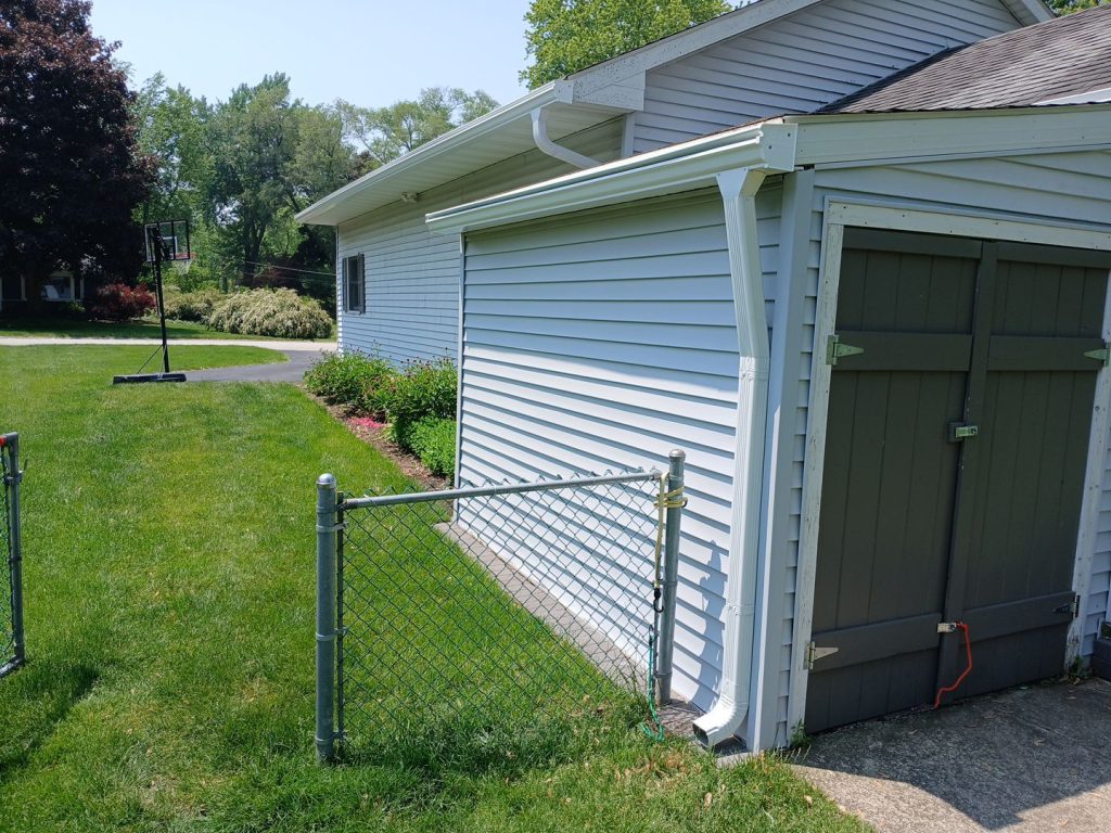 Lake County IL residence after GutterShutter heavy-gauge aluminum gutter and integrated hood installation by IHC