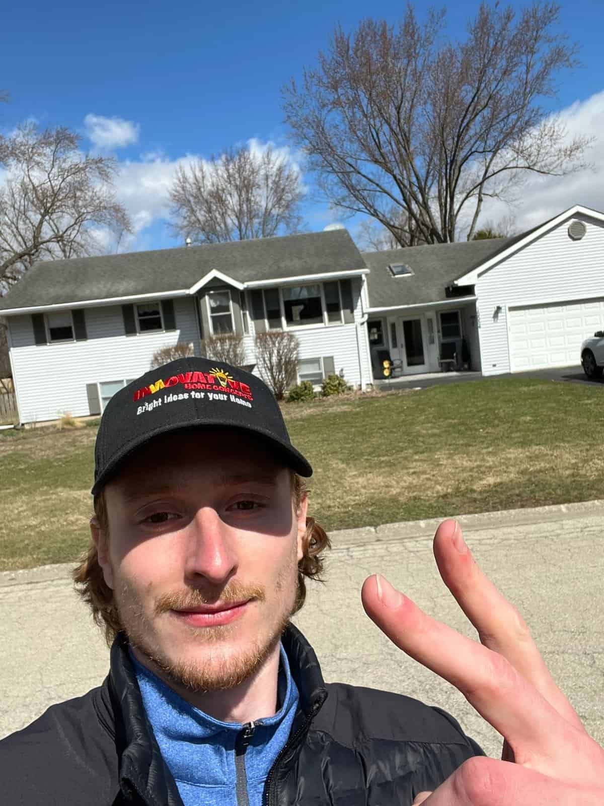 Skyler Wilborn of Innovative Home Concepts on a Crystal Lake job site