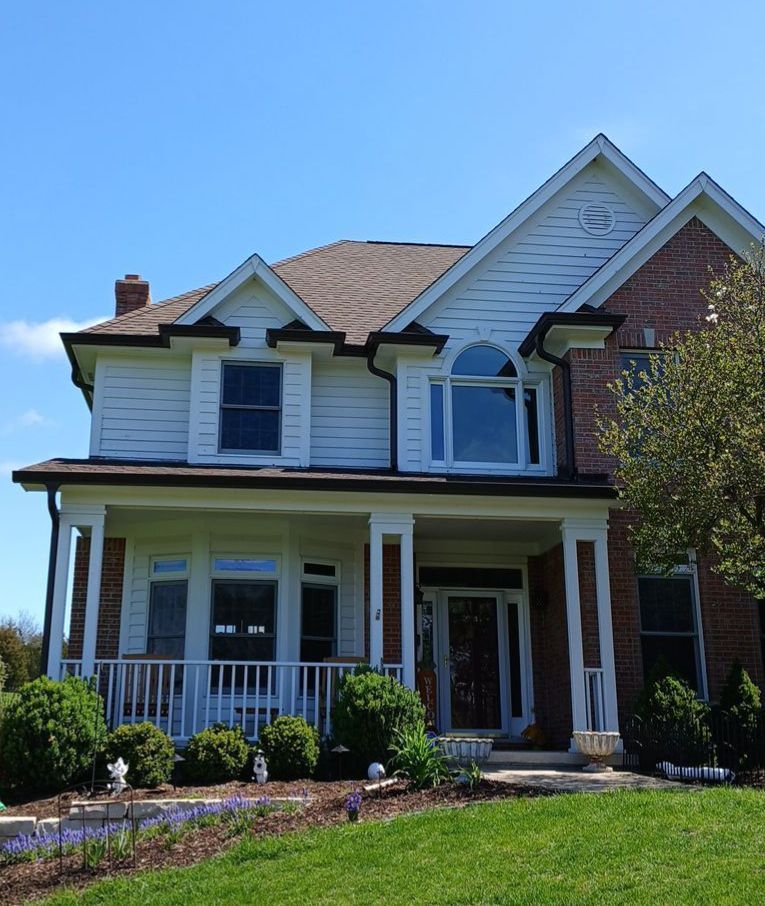 Niblick Court Crystal Lake IL after — new gutters and downspouts