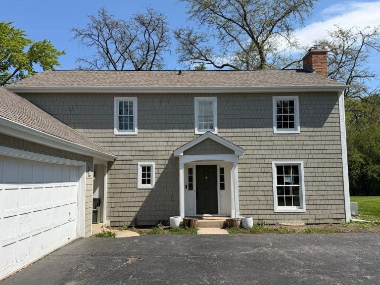 Finished James Hardie Shake siding on a Lake Forest, IL home installed by Innovative Home Concepts
